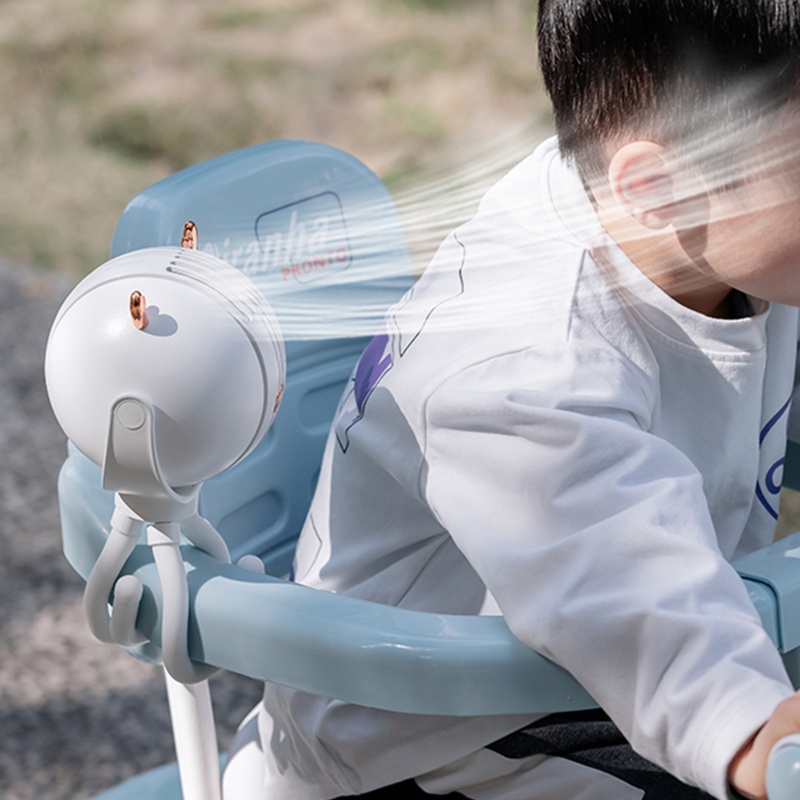 Quạt Cầm Tay Hình Bạch Tuộc Có Thể Sạc Lại Dùng Đi Cắm Trại