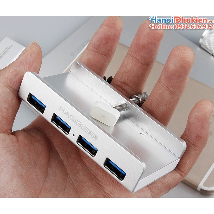 Bộ chia USB 3.0 - 1 ra 4 Hagibis chuyên dùng cho iMac