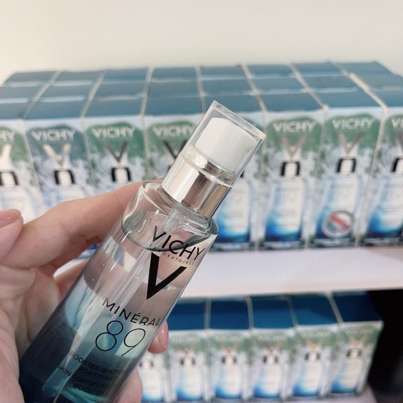 [ Date 2023 - 2024 ] 75ml - 50ml Dưỡng chất cô đặc Vichy Mineral 89 Skin Fortifying Daily Booster 75ml