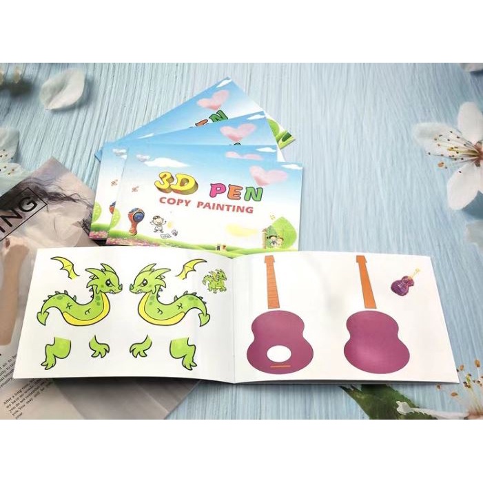 MẪU CHO BÚT VẼ 3D GIÚP BÉ TẬP VẼ, THỎA SỨC SÁNG TẠO