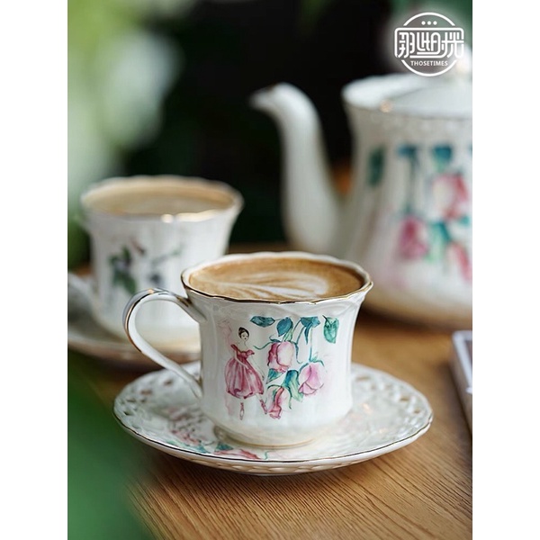 Set trà chiều vintage phong cách Châu âu cổ điển