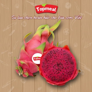 HCM - Thanh long ruột đỏ nguyên trái Topmeal - Vỏ đỏ, mọng thịt, ngon, ngọt -