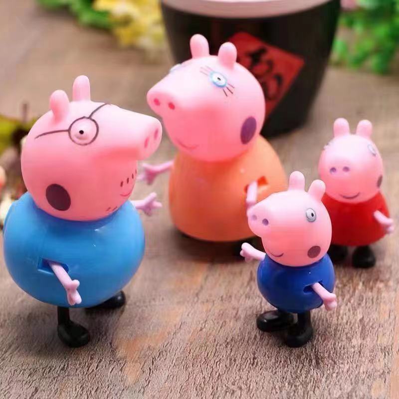 Bộ Đồ Chơi 4 Chú Heo Peppa / Ông Già Noel / Mẹ / Heo Con