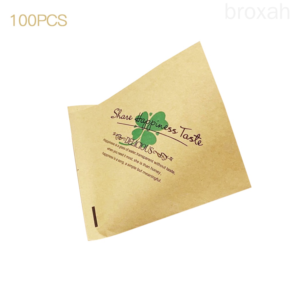 Set 100 Túi Giấy Đựng Bánh Sandwich / Kẹo / Đồ Tráng Miệng Tiện Dụng