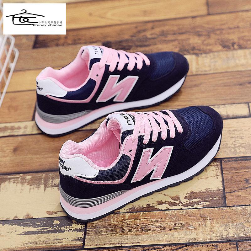 Giày Thể Thao Lưới Hình Chữ N Phong Cách Mới Cho Nữ Dễ Phối Đồ