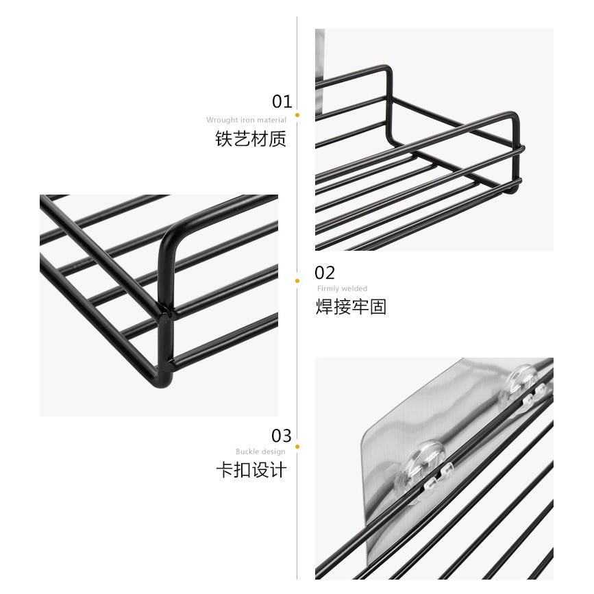 Kệ đựng đồ dùng gắn tường bằng sắt tiện dụng