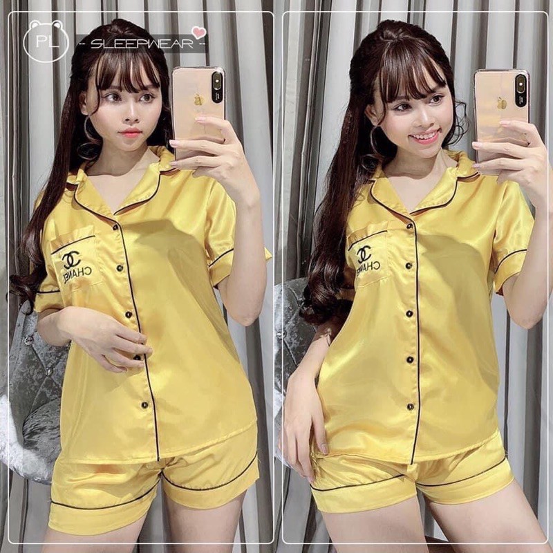 Bộ Đồ Ngủ Lụa CHANEL Siêu Đẹp