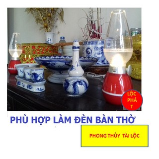 Đèn thờ cảm ứng - đèn bàn thờ sạc điện