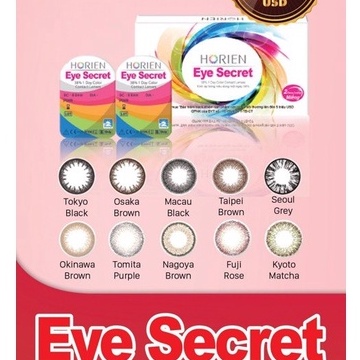 Kính áp tròng Eye Secret 1 ngày màu SEOUL Grey, lens mắt màu xám có độ cận - Lens Optic