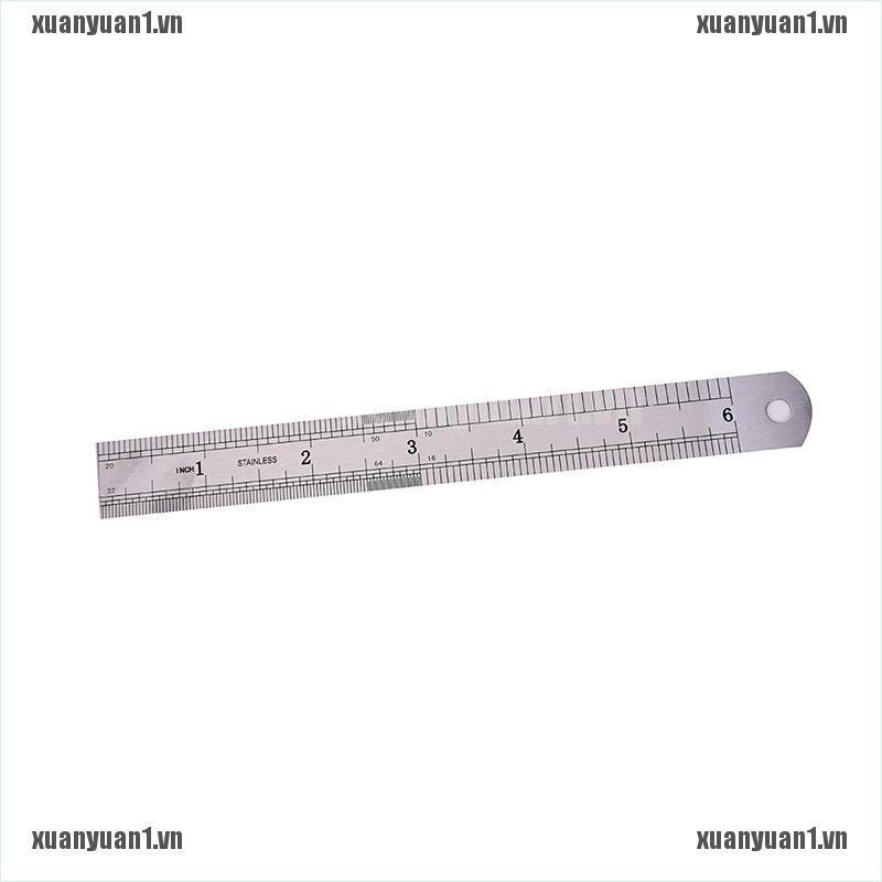 [XUANYUAN1] 1 Dụng Cụ Đo Kim Loại Hai Mặt Chính Xác 15cm