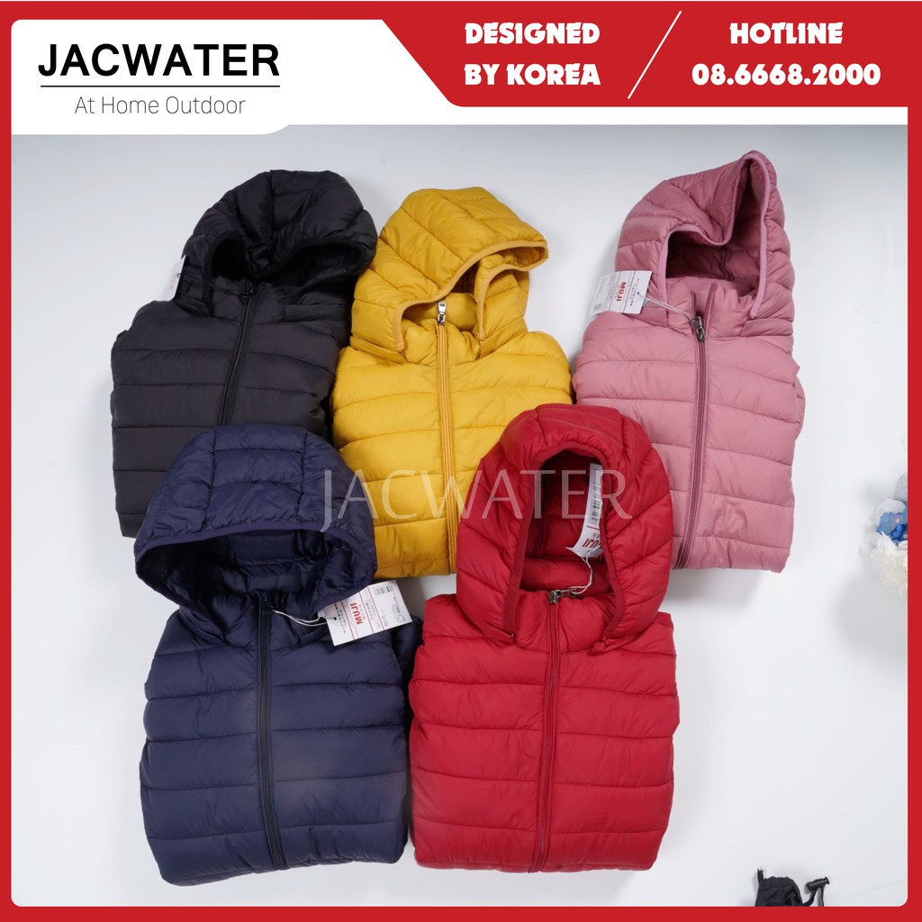 Áo phao nữ siêu nhẹ chống nước, có mũ thời trang JACWATER V600 | BigBuy360 - bigbuy360.vn