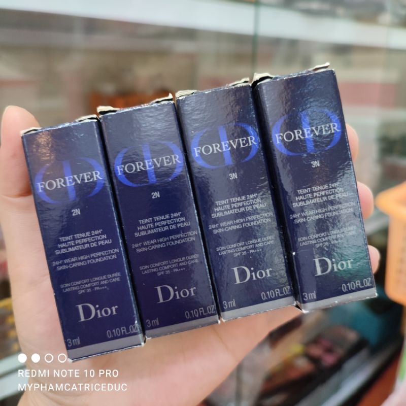 Sample kem nền Dior Forever 24H Wear High Perfection Skin-Caring Foundation