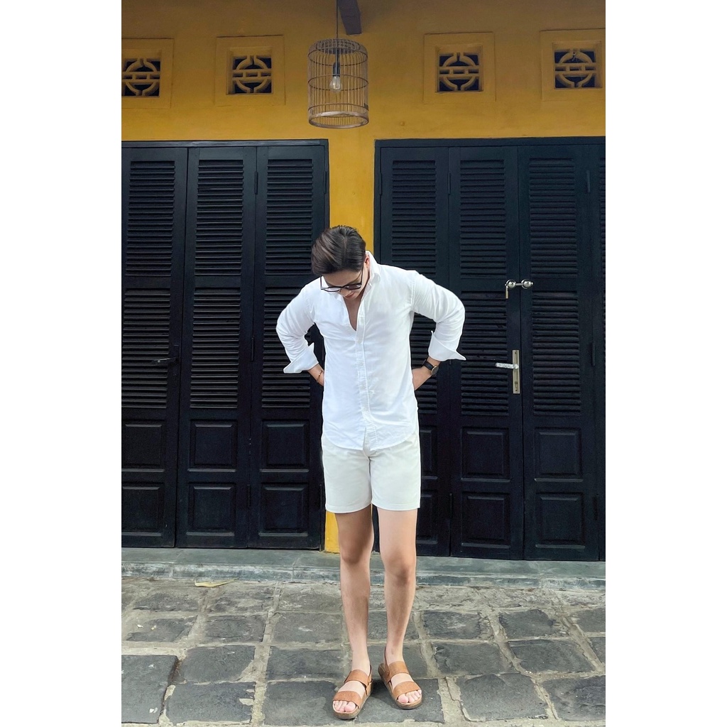 Sơ Mi Nam Chất Liệu OxFord 100% Cotton,Màu Trắng,Mẫu 2022, Tay dài, Dáng Xuông,Thời Trang, Lịch Lãm. Trẻ Trung.