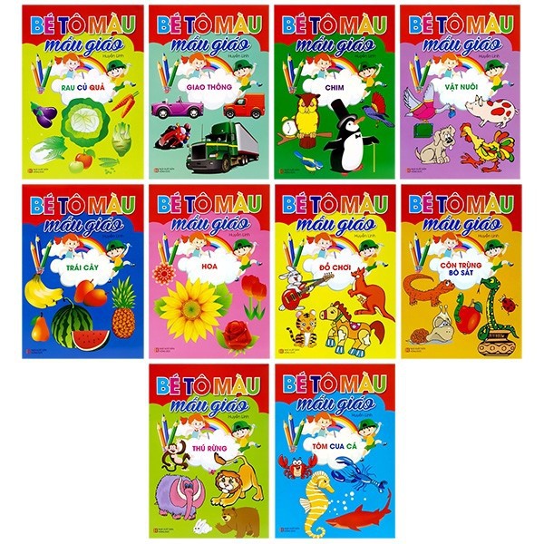 Sách - Bộ Combo Bé Tô Màu Mẫu Giáo - Bộ 10 Cuốn | BigBuy360 - bigbuy360.vn