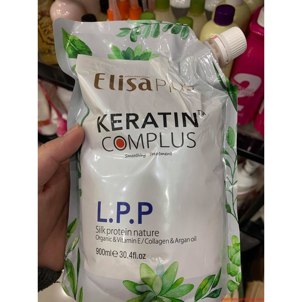 Hấp Tóc Elisa Plus LPP Keratin Complex Phục Hồi Hư Tổn 900ml - Kem Ủ Tóc Tại Nhà Và Salon - Hàng Chính Hãng