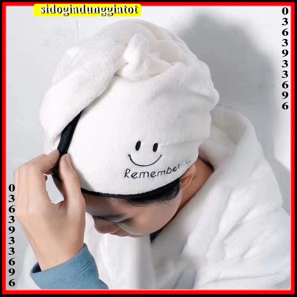 Khăn tắm ủ khô dưỡng tóc cho nữ sau khi gội đầu - SĐGDGT