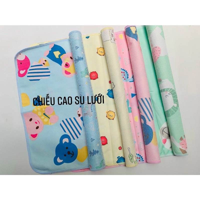 Chiếu Cao Su Lưới Thông Thoáng 2 Lớp Cao cấp Cho Bé