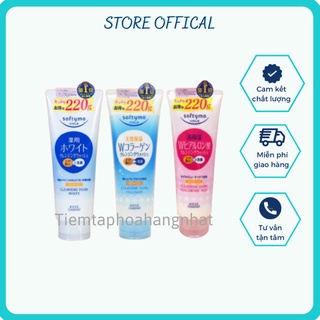 Sữa rửa mặt Kose Softymo Cleansing Wash 220g trắng da, chứa collagen, cho da lão hóa nội địa Nhật Bản