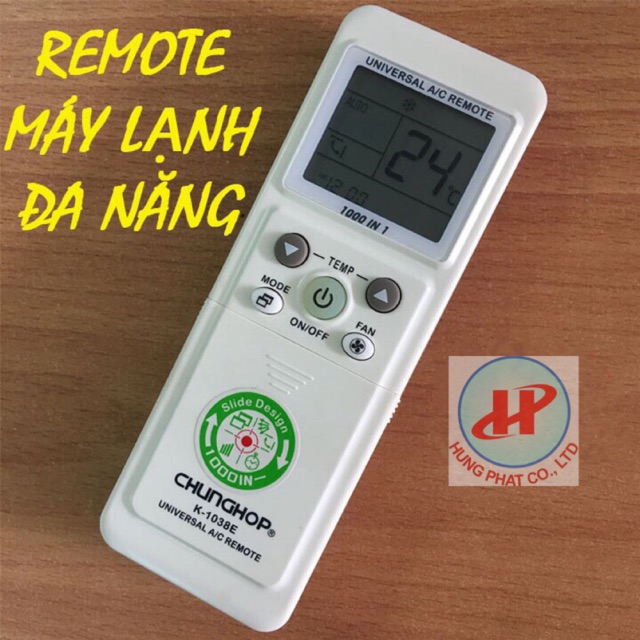 Remote máy lạnh đa năng CHUNGHOP K-1038E