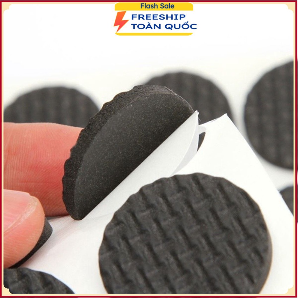 Set Nhiều Miếng Lót Kê Chân Bàn Ghế Giường Tủ Hình Tròn/Vuông Đủ Size - Chống Xước, Chống Trượt