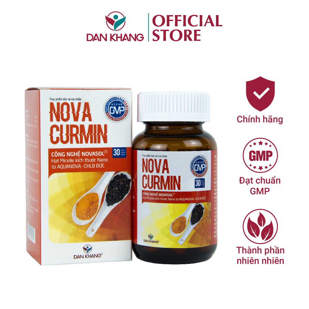 Viên Uống Tinh Chất Nghệ Giảm Đau Dạ Dày Và Các Triệu Chứng Khó Chịu Của Chứng Loét Dạ Dày Novacurmin Dan Khang