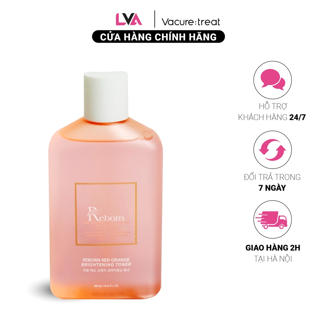 Nước cân bằng da chiết xuất Cam đỏ hỗ trợ làm trắng sáng da Reborn Red Orange Brightening Toner 250ml