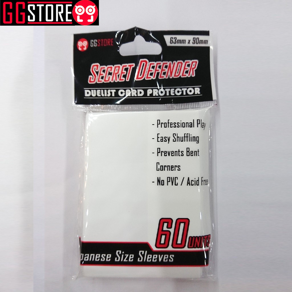Bọc bài YUGIOH SLEEVES SECRET DEFENDER Ver 2 WHITE