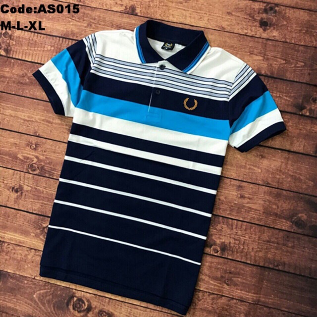 Áo thun sọc nam cotton hoàng gia