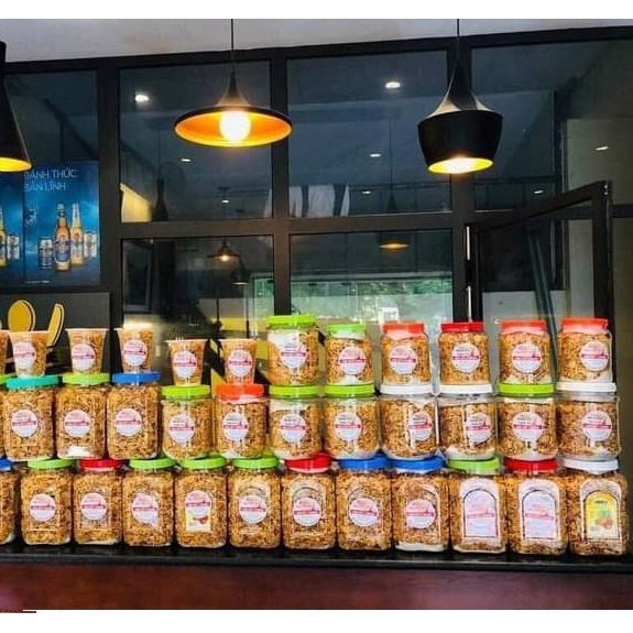 Hành phi nhà làm Hũ 500g không pha bột loại 1, hành phi sẵn
