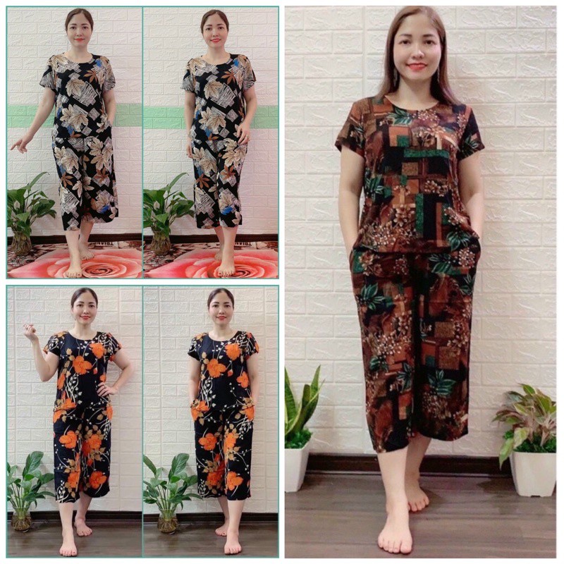 quần ống rộng, vải dầy mền mịn,mặc mát thấm hút mồ hôi size48-70kg