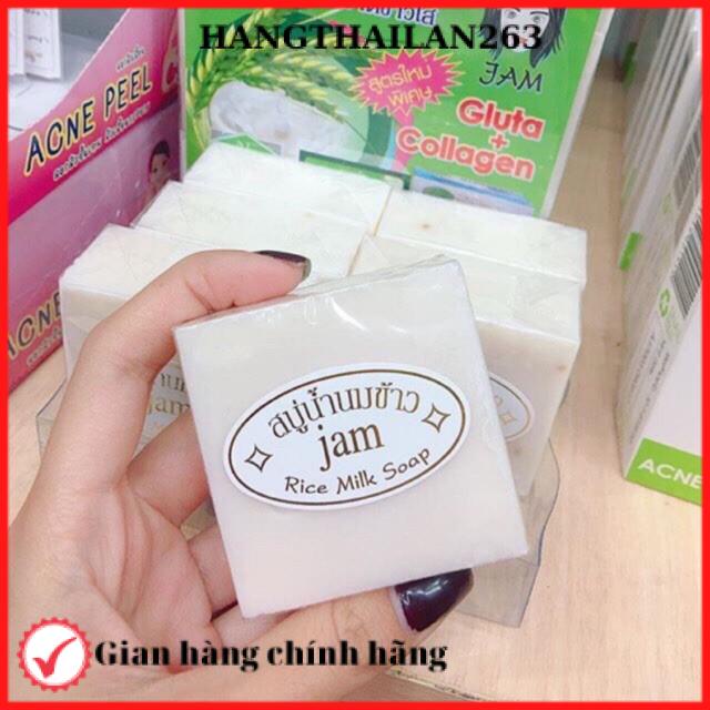 01 bánh xà phòng sữa gạo Jam chính hãng thái lan