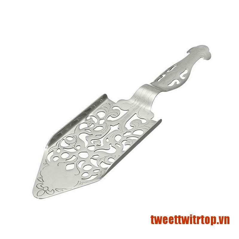 TRTOP Absinthe Spoon Cocktail Bar Stainless Steel Bitter Scoop Hollow Colander Fi