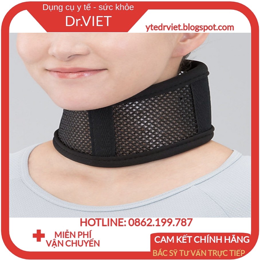 Đai Nẹp Cổ Thoáng Khí, Cố Định Cổ , Chống chấn thương cổ Bonbone Breathable Neck Support - Chính hãng cao cấp Nhật Bản