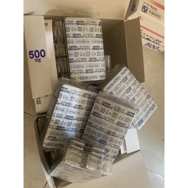 Tách lẻ  100viên ]uống trắng da mờ nám transamin 500mg Nhật Bản