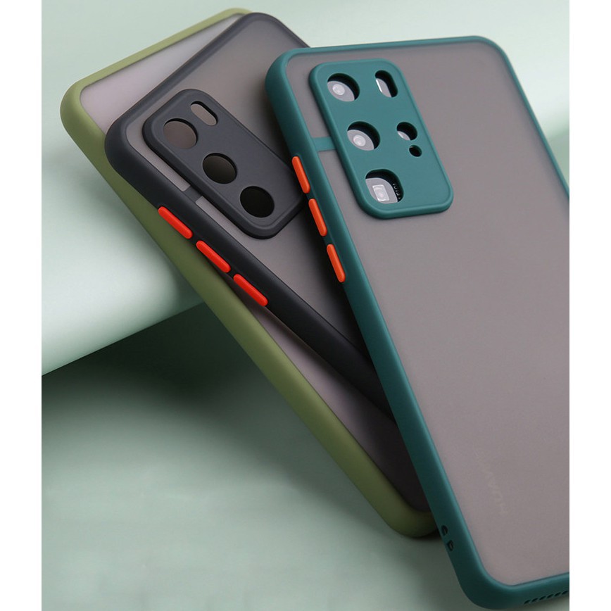 Ốp điện thoại nhám trong suốt viền màu chống sốc cho Xiaomi Poco X3 Pro Nfc M3