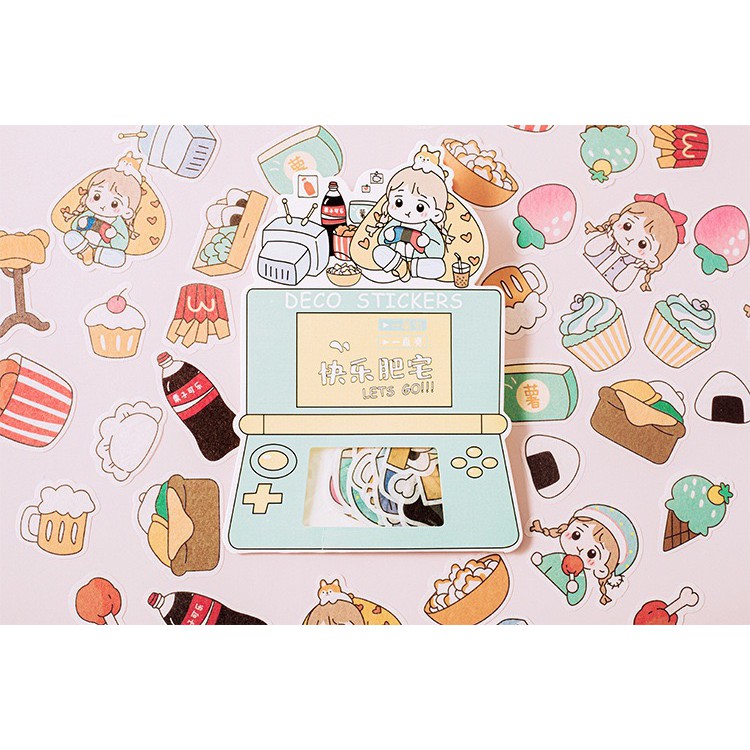 Bộ sticker/ Hình dán Họa Tiết Em Bé Dễ Thương (40 Hình)