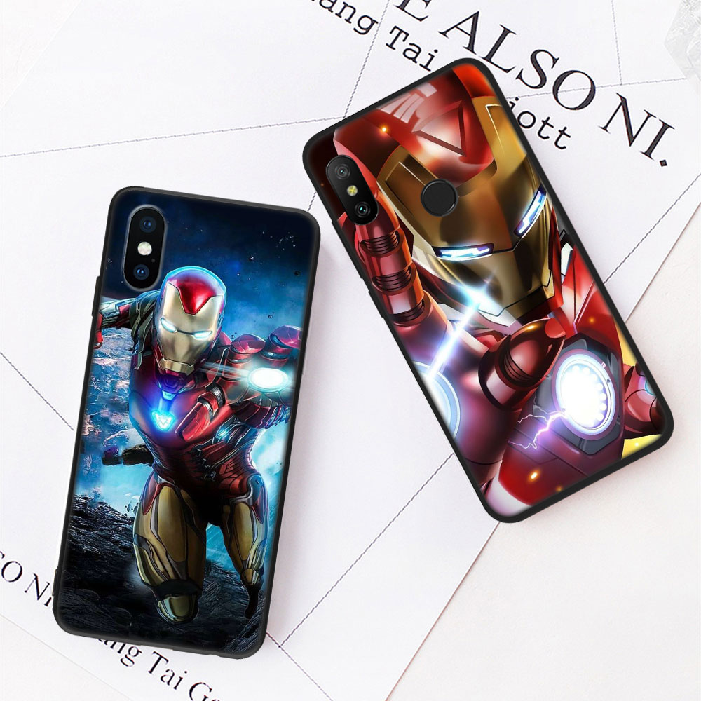 Ốp Điện Thoại Silicon Mềm Hình Eg39 Iron Man Cho Xiaomi Mi A3 A2 A1 5x 6x Redmi K30 K20 Pro Lite