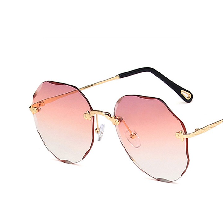 Mắt kính mát nữ thời trang 2023, kính dâm nữ đi biển Hàn Quốc gọng tròn chống tia uv