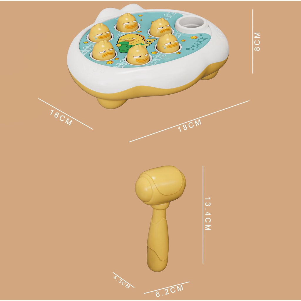 Đồ chơi đập chuột cho bé, bộ trò chơi đập chuột trẻ em có nhạc và đèn siêu xinh