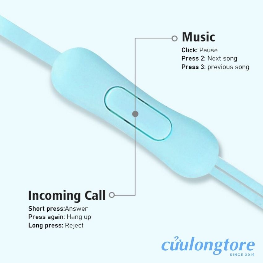 Tai Nghe Nhét Tai MACARON có dây mic cho điện thoại laptop máy tính pc game in ear headphone