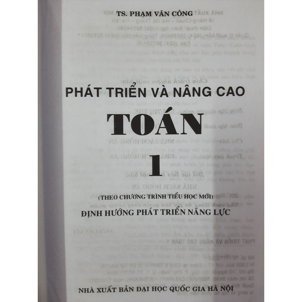Sách - Phát triển &amp; nâng cao Toán 1