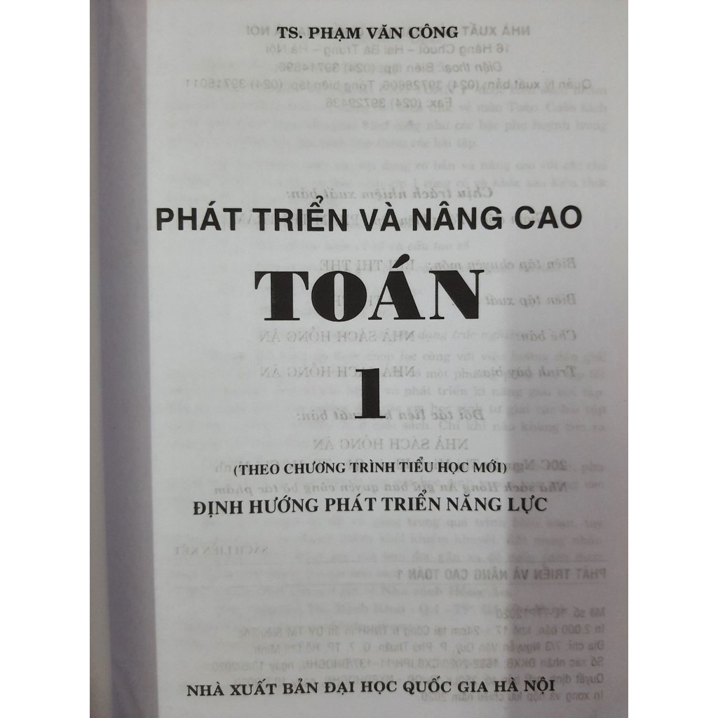 Sách - Phát triển & nâng cao Toán 1