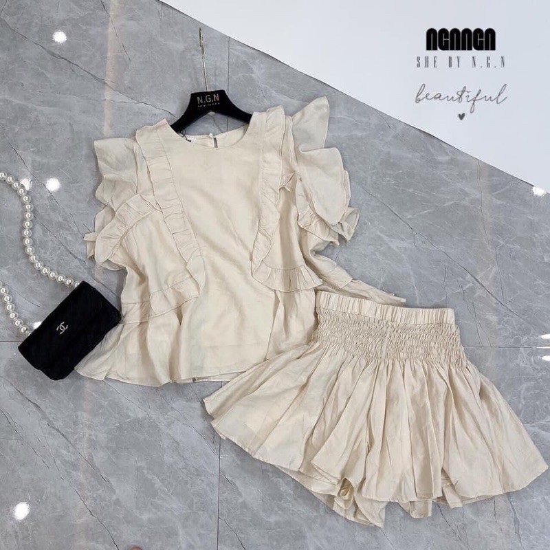 BỘ ĐŨI BÈO CHÂN VÁY BO CHUN 3 MÀU | BigBuy360 - bigbuy360.vn