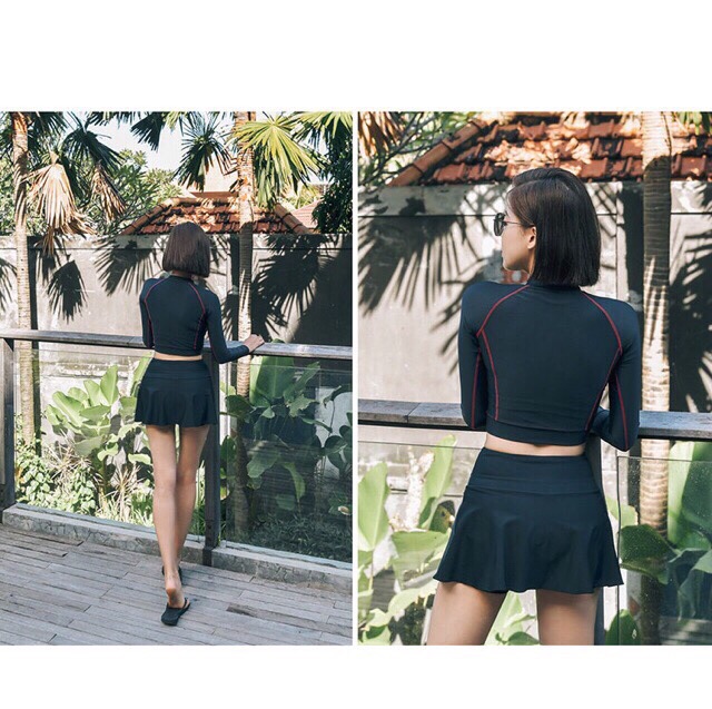 Đồ bơi tay dài quần váy | BigBuy360 - bigbuy360.vn