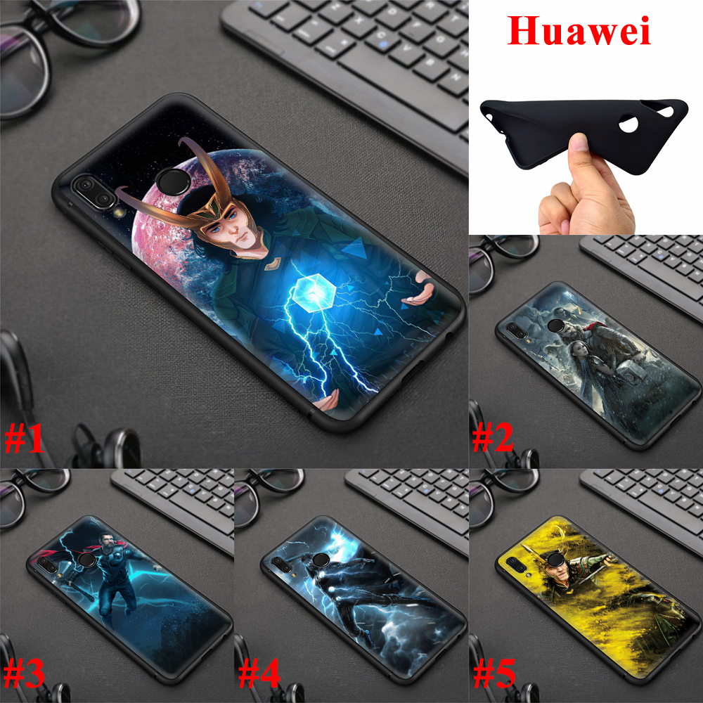 Ốp Điện Thoại Silicon Mềm Hình Loki Thor Marvel 47a Cho Huawei P8 P9 P20 Lite Mini Smart Z 2015 2016 2017 2018 2019
