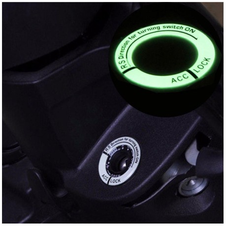 Vòng tròn đệm dạ quang dán trang trí công tắc điện ổ khóa xe hơi ô tô phản quang thời trang cho Toyota Vios Innova