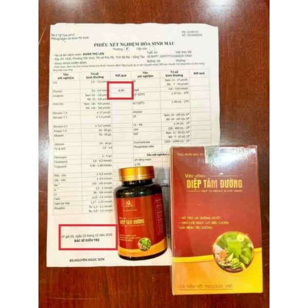 Viên uống Diệp Tâm Đường giúp ổn định đường huyết