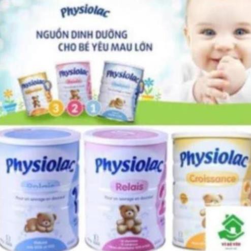 [CHÍNH HÃNG] Sữa bột Physiolac số 1, 2, 3 900g Date 2021