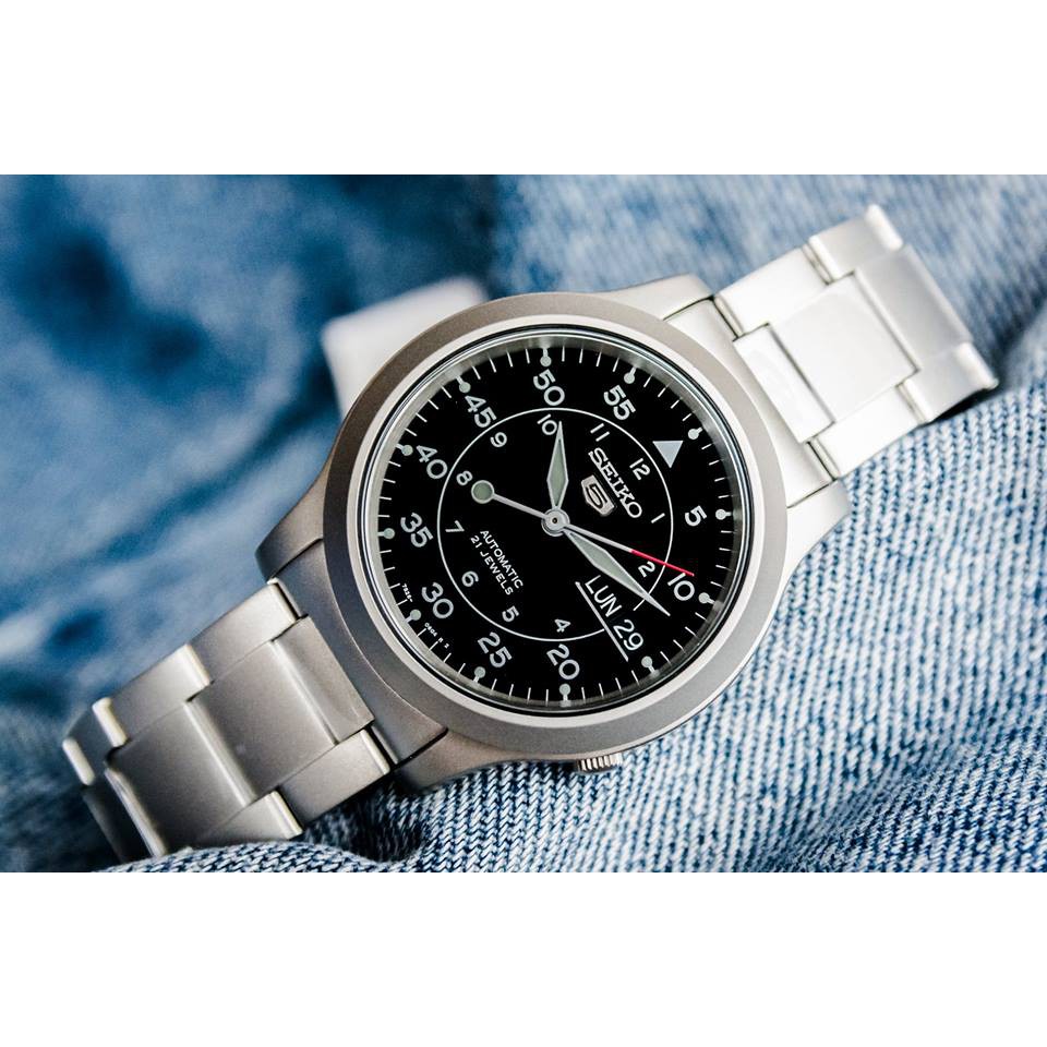 Đồng hồ nam dây sắt chính hãng Seiko 5 SNK809K1