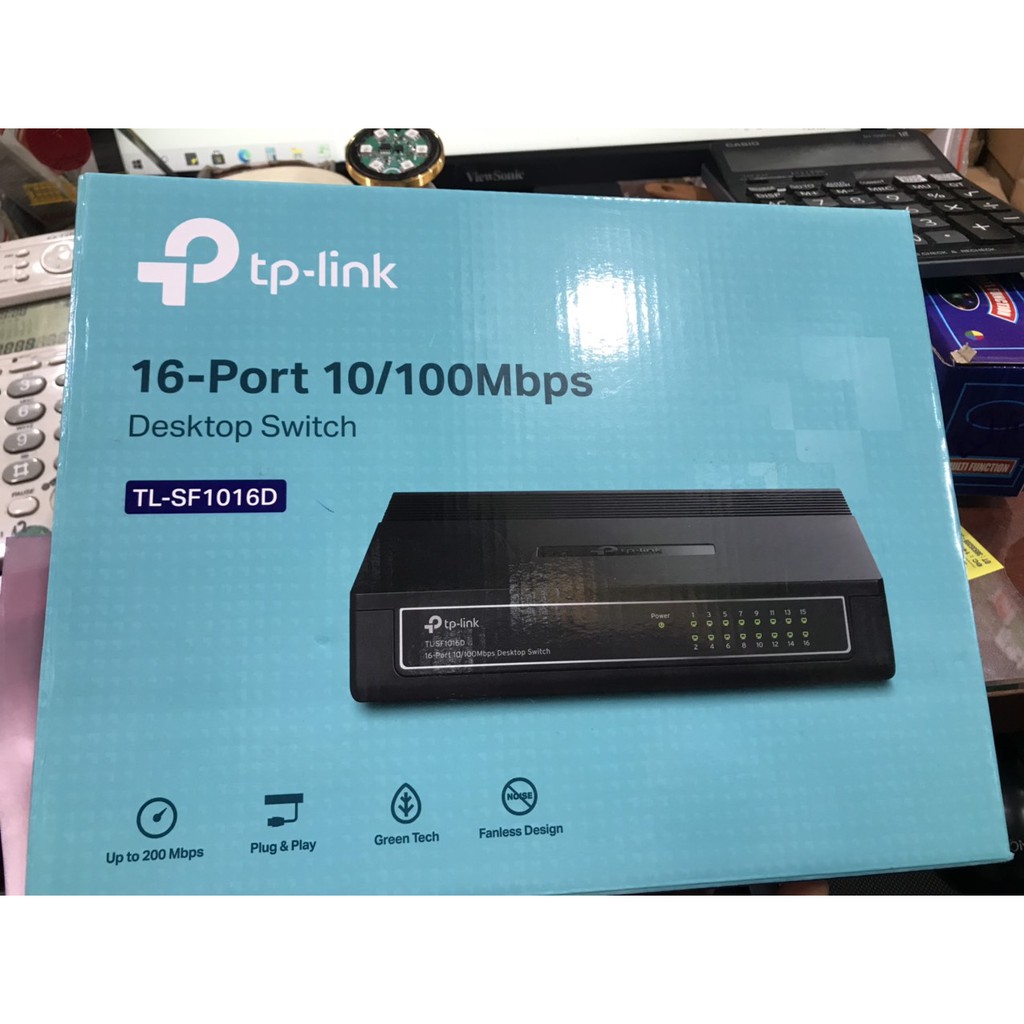 Bộ Chia Mạng Switch 16 Cổng RJ45 Tp-Link TL-SF1016D Tốc Độ 10/100Mbps - Hàng Chính Hãng